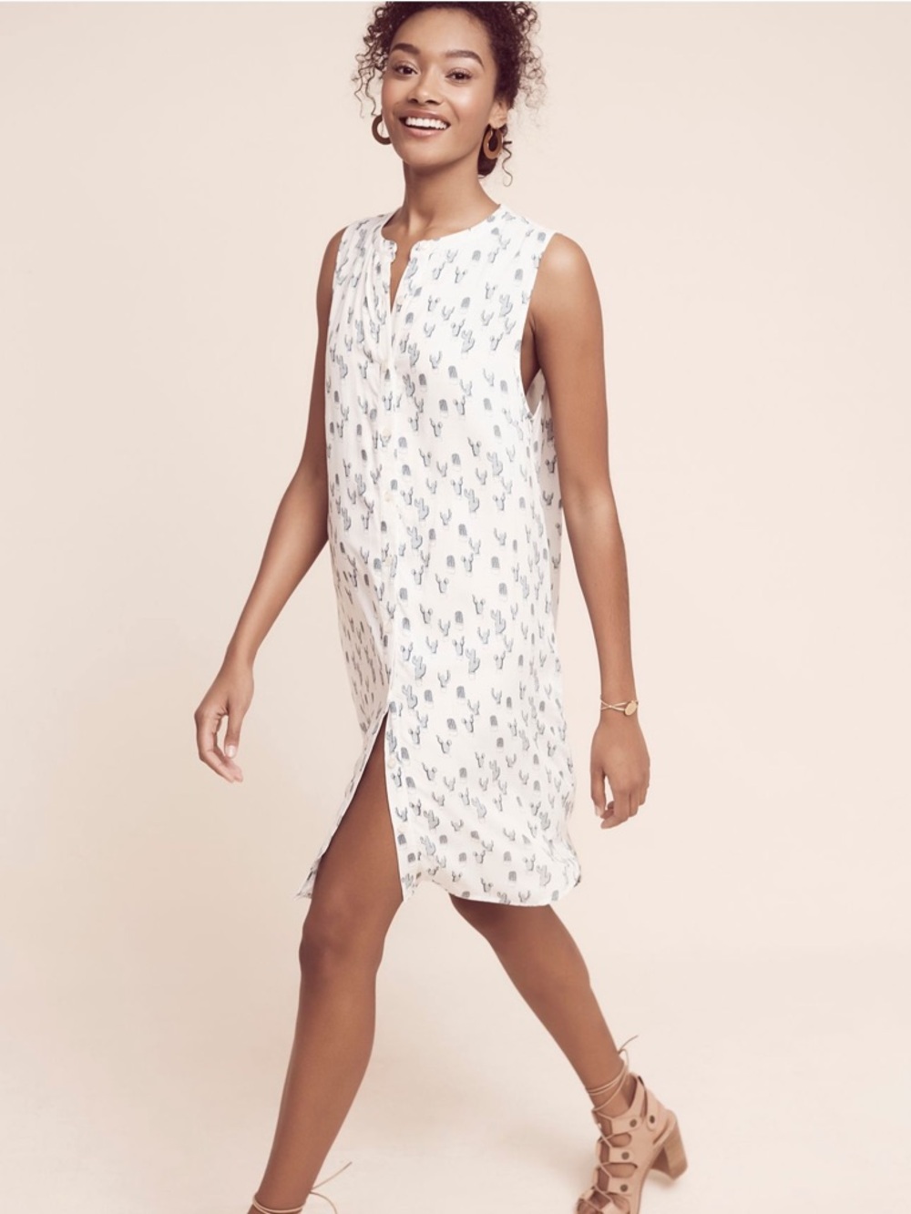 Tylho Cactus Shirtdress, Size S